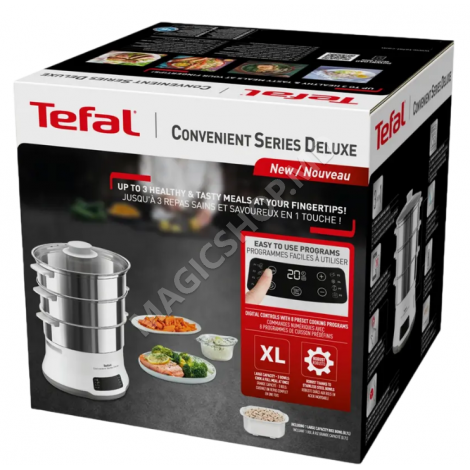 Aparat de gătit cu aburi Tefal VC502D10, Alb